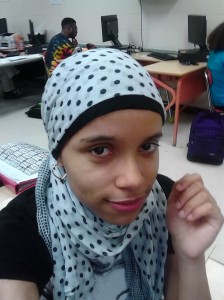 Here is me with my hijab on 
